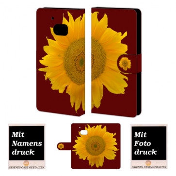 HTC M10 Sonnenblumen Handy Tasche Hülle Foto Bild Druck