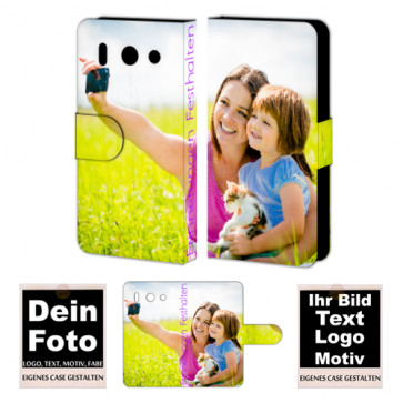 Huawei G510 Personalisierte Handy Tasche mit Foto Text Druck