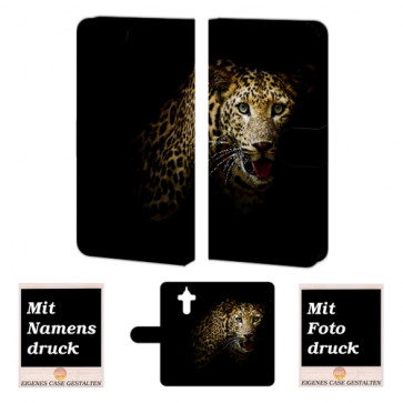 Huawei Mate 9 Schutzhülle Handy Tasche mit Fotodruck Leopard