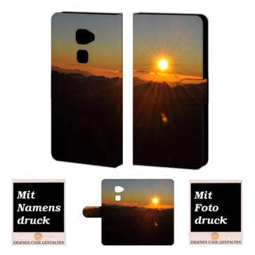 Huawei Mate S Handy Tasche Hülle mit Sonnenaufgang Bild Druck