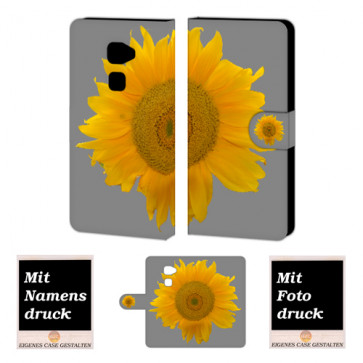 Huawei Mate S Handy Tasche Hülle mit Sonnenblumen Bild Druck