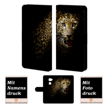 Huawei Mate S Schutzhülle Handy Tasche mit Fotodruck Leopard