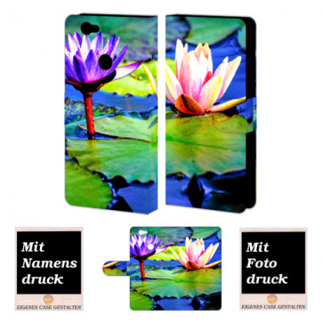 Huawei Nova Personalisierte Handyhülle mit Foto selbst gestalten Lotosblumen