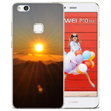 TPU Silikon Hülle mit Bilddruck Sonnenaufgang für Huawei P10 Lite