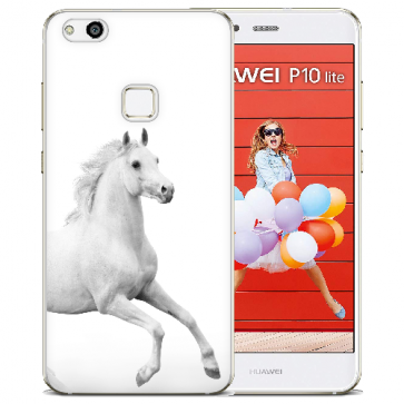 Silikon Schutzhülle TPU Case für Huawei P10 Lite mit Pferd Bilddruck