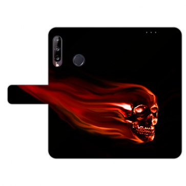 Schutzhülle für Huawei Y9 (2019) Handy Hülle mit Foto Druck Totenschädel