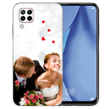 Huawei P40 Lite Silikon / TPU Case mit foto namen Druck