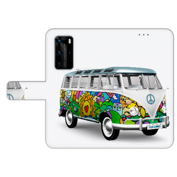 Handy Hülle Tasche mit Bilddruck Hippie Bus für Huawei P40