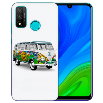 Huawei P Smart 2020 TPU Hülle mit Fotodruck Hippie Bus Etui