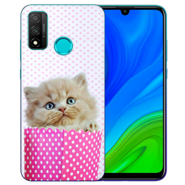 Huawei P Smart 2020 TPU Hülle mit Fotodruck Kätzchen Baby Etui