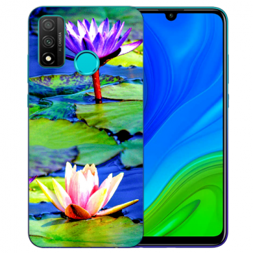 Huawei P Smart 2020 TPU Hülle mit Fotodruck Lotosblumen Etui