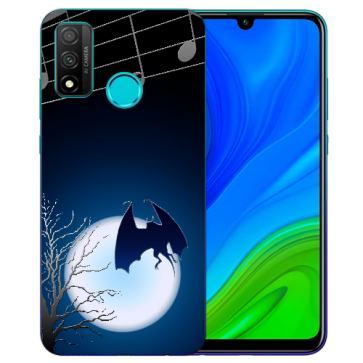 Huawei P Smart 2020 TPU Hülle mit Fotodruck Fledermaus-mond Etui