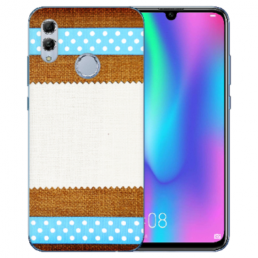 Huawei Honor 10 Lite Silikon TPU Case mit Bilddruck Muster Etui