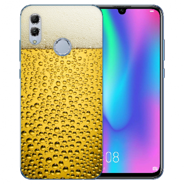 Huawei Honor 10 Lite Silikon TPU Hülle mit Bilddruck Bier