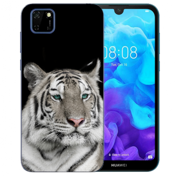 Huawei Y5P (2020) TPU Hülle mit Fotodruck Tiger Etui