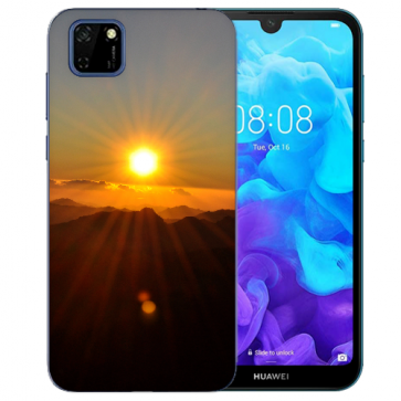 Huawei Y5P (2020) TPU Hülle mit Fotodruck Sonnenaufgang Etui