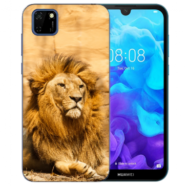 Huawei Y5P (2020) TPU Hülle mit Fotodruck Löwe Etui