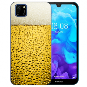 Huawei Y5P (2020) TPU Hülle mit Fotodruck Bier Etui