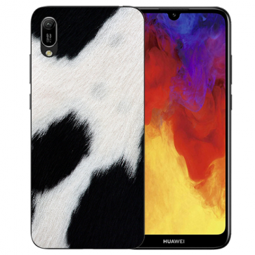 Silikon TPU Schutzhülle mit Kuhmuster Bilddruck für Huawei Y5 (2019) 