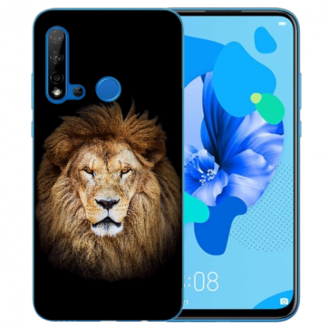 Silikon Schutzhülle TPU für Huawei P20 Lite 2019 mit Löwe Bilddruck