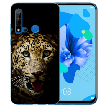 Silikon Schutzhülle TPU für Huawei P20 Lite 2019 mit Leopard Bilddruck