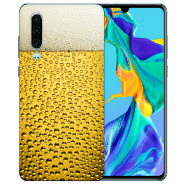 Huawei P30 Silikon TPU Handy Case Schutzhülle mit Bilddruck Bier