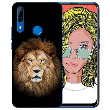 Huawei P Smart Z Silikon TPU Case Schutzhülle mit Löwe Bilddruck