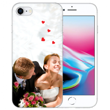 iPhone 7/8 Silikon / TPU Schutzhülle mit Foto Namen Bilddruck Handy Case