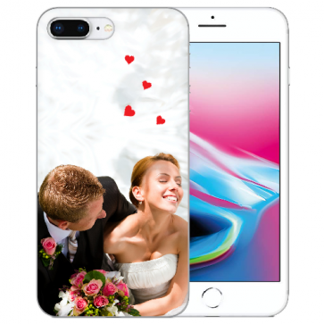 iPhone 7+/ 8 Plus Silikon / TPU Schutzhülle mit Foto Namen Bilddruck