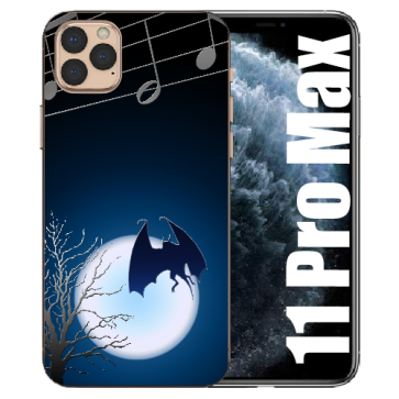 iPhone 11 Pro Max Handy Hülle Silikon TPU mit Bilddruck Fledermaus-mond iPhone 11 Pro Max Handy Hülle Silikon TPU mit Bilddruck Fledermaus-mond