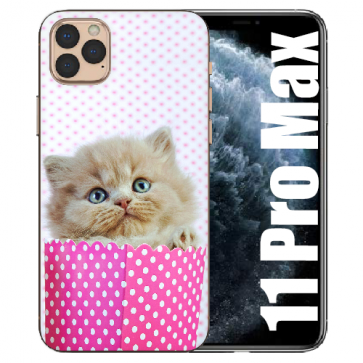 iPhone 11 Pro Max Handy Hülle TPU mit Bilddruck Kätzchen Baby iPhone 11 Pro Max Handy Hülle TPU mit Bilddruck Kätzchen Baby