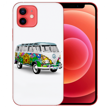 Silikon TPU Case Handyhülle mit Bilddruck Hippie Bus für iPhone 12 