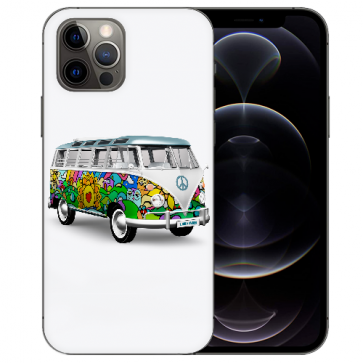 iPhone 12 Pro Handy Hülle Tasche mit Bilddruck Hippie Bus