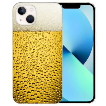 Schutzhülle Silikon TPU Cover Handyhülle für iPhone 14 Fotodruck Bier