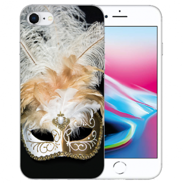 iPhone 7 / iPhone 8 Handy Hülle TPU mit Foto Druck Venedig Maske