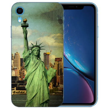 TPU Handy Hülle Silikon mit Bilddruck Freiheitsstatue für iPhone XR