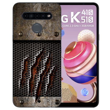 LG K51s Silikon TPU Case Handyhülle mit Fotodruck Monster-Kralle