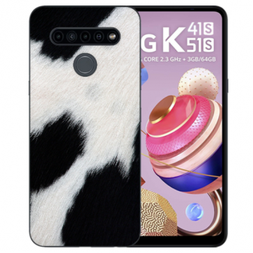 Deine individuelle Handyhülle für LG K41s Silikon mit Kuhmuster Fotodruck 