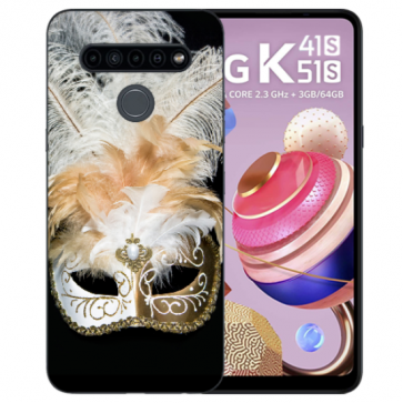 TPU Silikon Handyhülle für LG K41s mit Fotodruck Venedig Maske