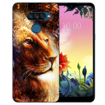 individuelle Schutzhülle mit Foto Bild für LG K50s LöwenKopf Porträt