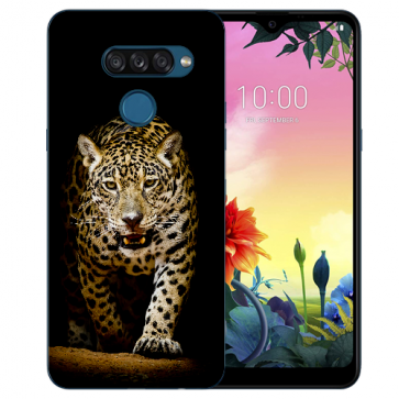 individuelle Schutzhülle mit Foto Bild für LG K50s Leopard bei der Jagd