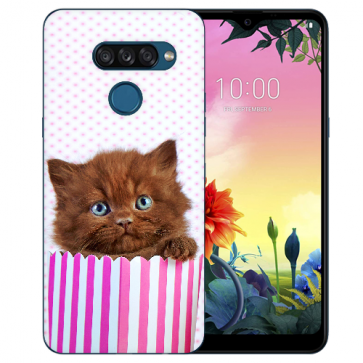 individuelle Schutzhülle mit Foto Bild für LG K50s Kätzchen Braun 