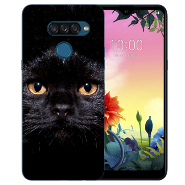 individuelle Schutzhülle mit Foto Bild für LG K50s Schwarze Katze