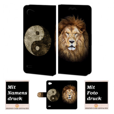 LG Q6 Handyhülle mit Löwe - Yin Yang Foto Bild Druck zum selbst gestalten