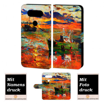 LG G5 Individuelle Handy Hülle Tasche mit Gemälde + Foto Text Druck