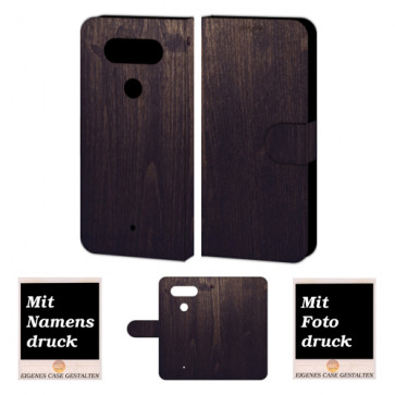 LG G5 Individuelle Handy Tasche mit Holz Optik + Fotodruck