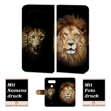 LG Q8 Handyhülle mit Löwe -Tiger Foto Bild Druck zum selbst gestalten