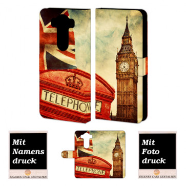 LG V10 Handy Tasche Hülle Foto mit Big Ben-Uhrturm London Druck