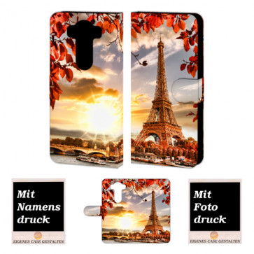 LG V10 Handy Tasche Hülle mit Foto Druck Eiffelturm Etui