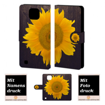 LG X Com Sonnenblumen Handy Tasche Hülle Foto Bild Druck